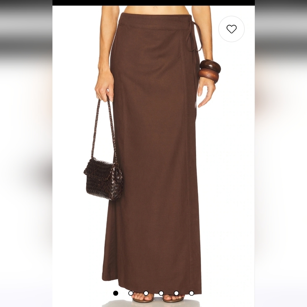 Riot Swim Brown Maxi Skirt